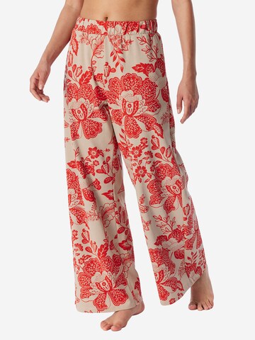 SCHIESSER Pajama Pants ' Mix & Relax ' in Beige: front
