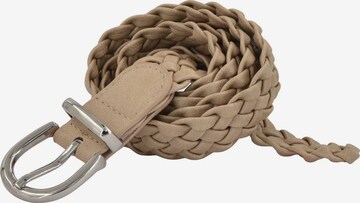 styleBREAKER Gürtel 'Flechtgürtel schmal' in Braun: Vorderseite