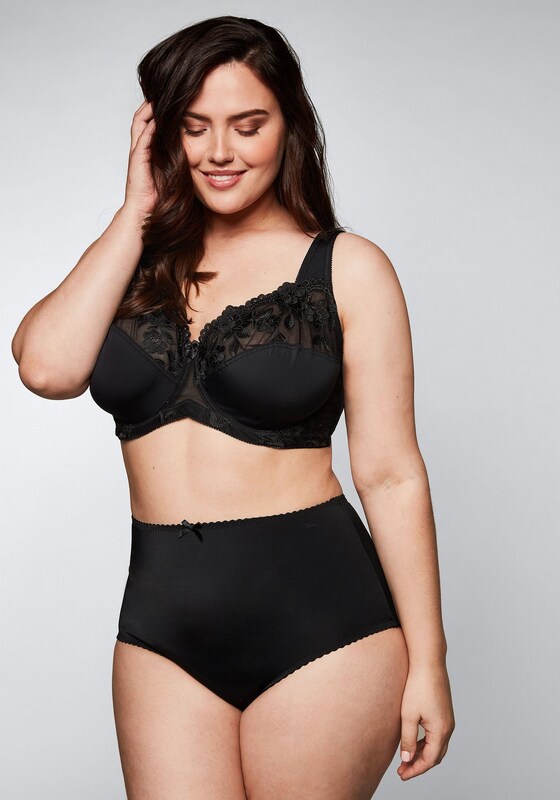 SHEEGO Minimiser Bra in Black