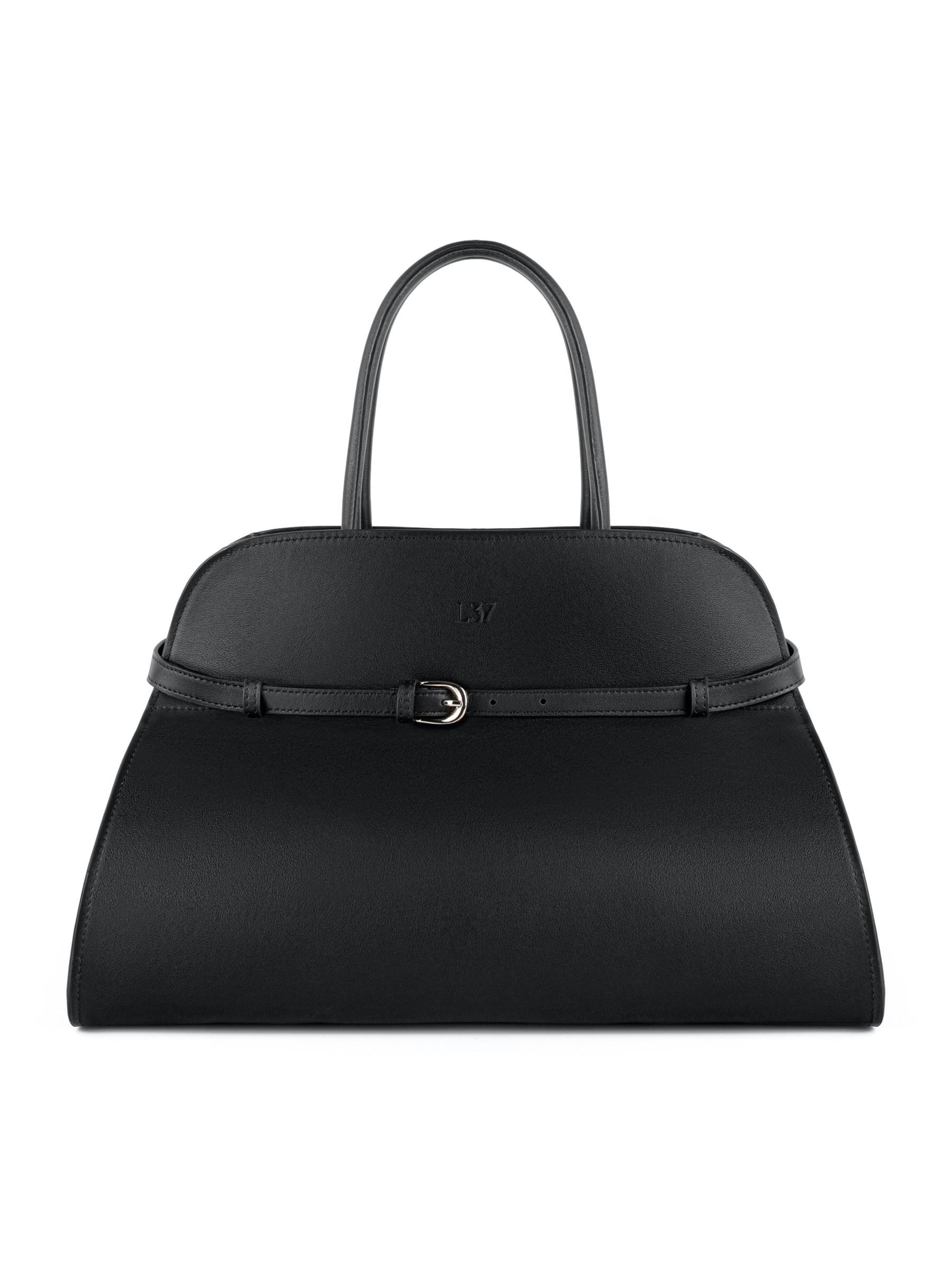 L37 HANDMADE SHOES Håndtaske i sort: forside