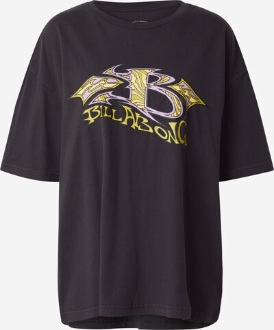 BILLABONG "Oversize" stila krekls 'SINCE 73', krāsa - citrondzeltens / ceriņu / melns, Preces skats