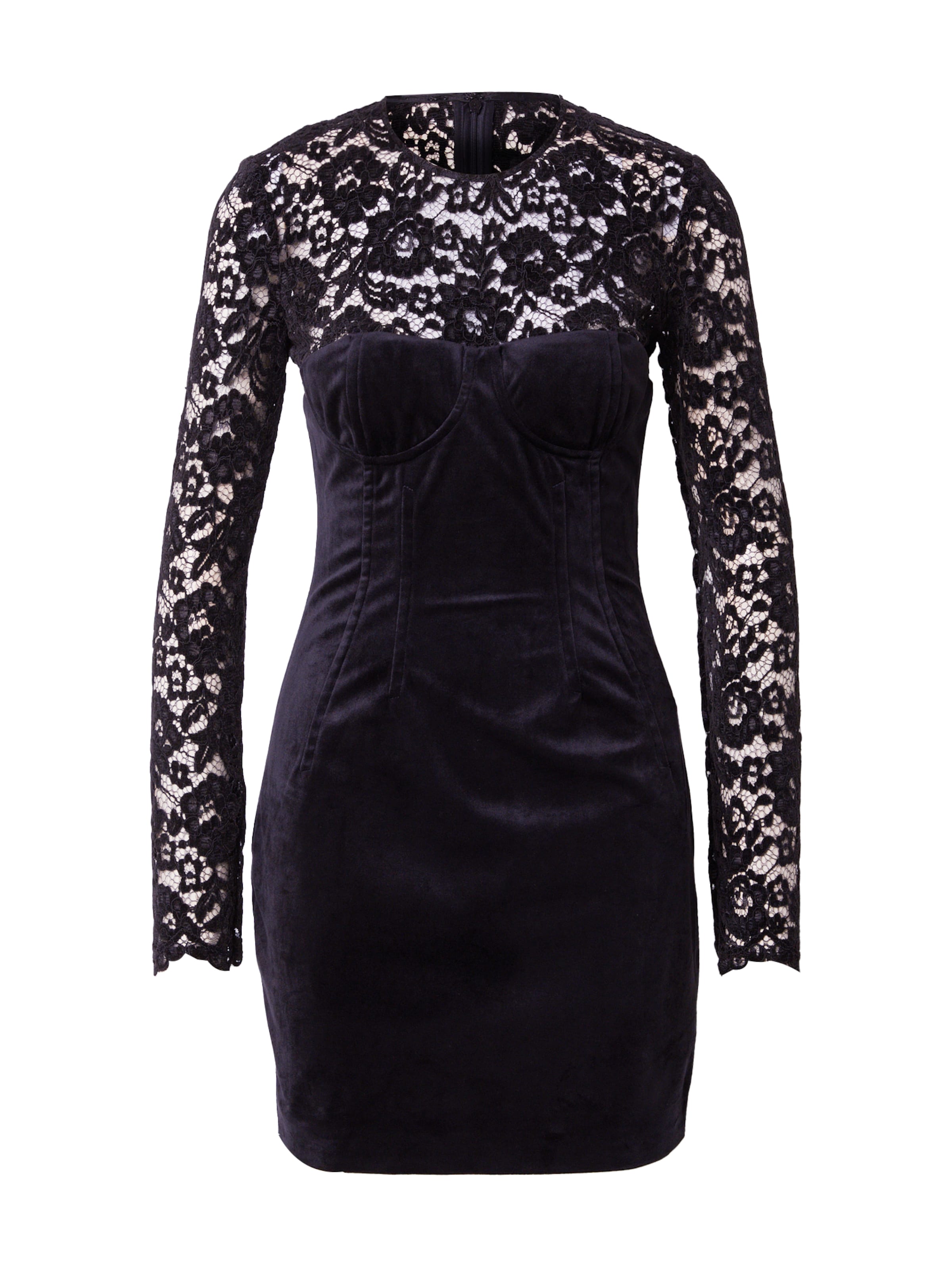 Chiara Ferragni Рокля за коктейл 'VESTITI' в черно: отпред