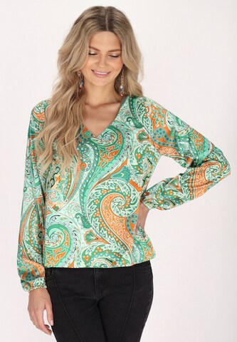 usha FESTIVAL - Blusa en verde: frente