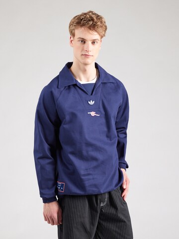 ADIDAS ORIGINALS Sportsweatshirt 'Arsenal' in Blauw: voorkant