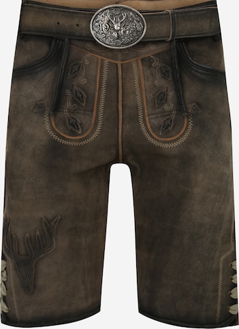 Krüger Buam Regular Traditional Pants 'Eros' in Grey: front