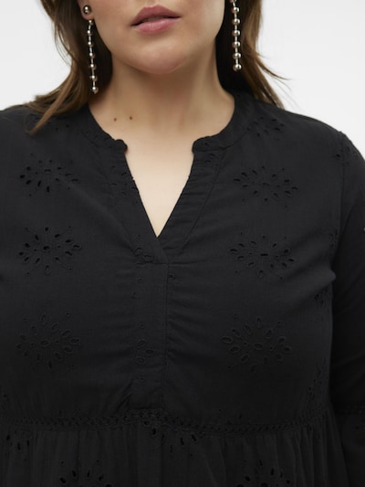Vero Moda Curve Jurk 'DICTHE' in de kleur Zwart, Productweergave