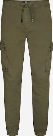 Petrol Industries Tapered Cargobroek in Groen: voorkant