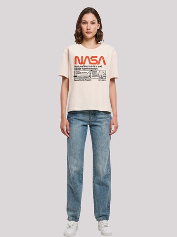 F4NT4STIC T-Shirt 'Classic Space Shuttle' in Pink