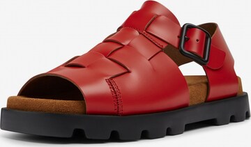 Sandalo con cinturino ' Brutus ' di CAMPER in rosso: frontale