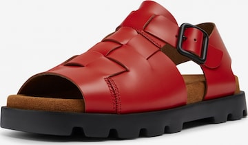 CAMPER Strap Sandals ' Brutus ' in Red: front