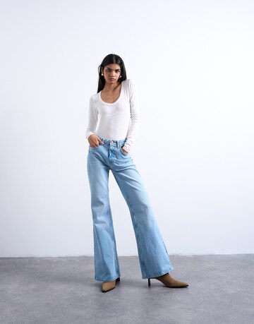 TOPSHOP Bootcut Kavbojke | modra barva