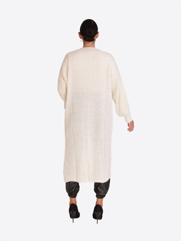 Elara Lang cardigan i beige