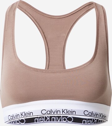 Calvin Klein Underwear Podprsenka – béžová: přední strana