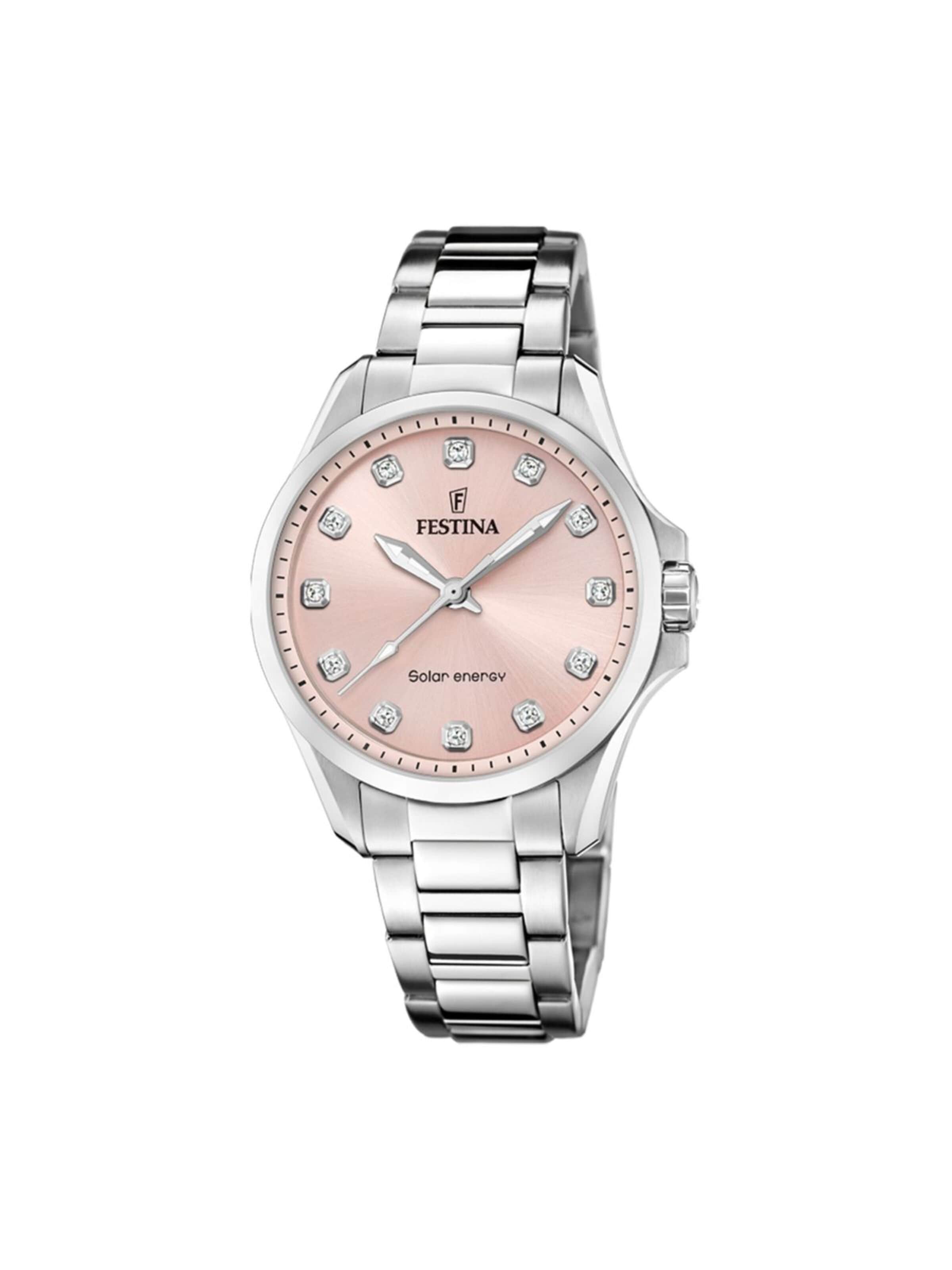 Montre à affichage analogique 'Solar Energy' FESTINA en rose : devant
