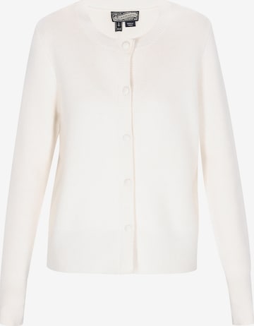 Cardigan DreiMaster Vintage en blanc : devant