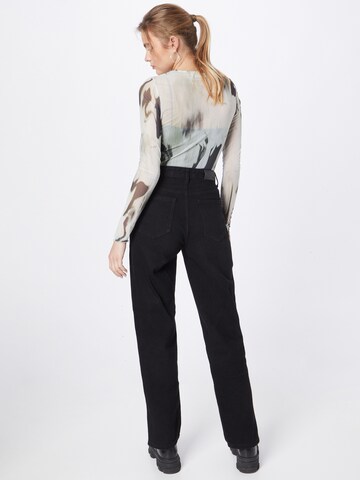 Nasty Gal Wide Leg Jeans in Schwarz