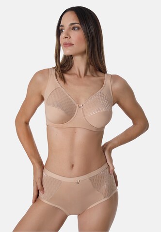 sassa T-shirt BH 'GRAPHICAL JACQUARD' in Beige: voorkant
