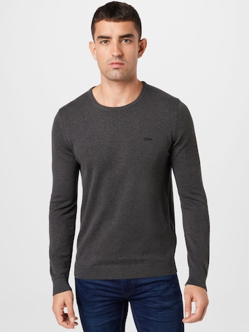 s.Oliver Sweater in Grey: front