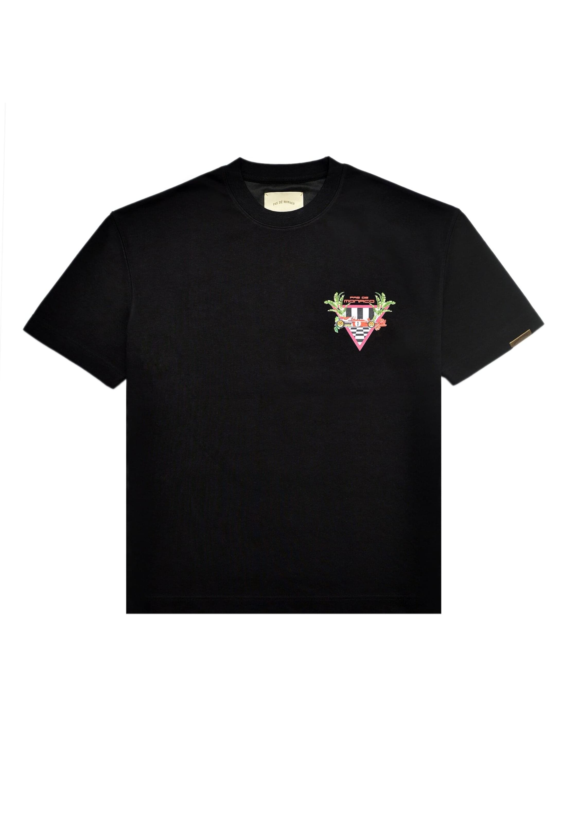 Pas De Monaco - Camiseta 'Formular' en negro: frente