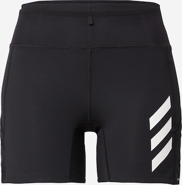 ADIDAS TERREX Skinny Workout Pants in Black: front