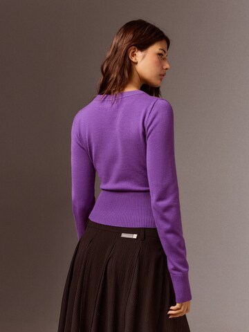 Bershka Sweater in Purple