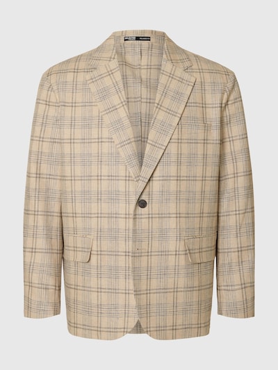 SELECTED HOMME Colbert in de kleur Donkerbeige / Grijs, Productweergave
