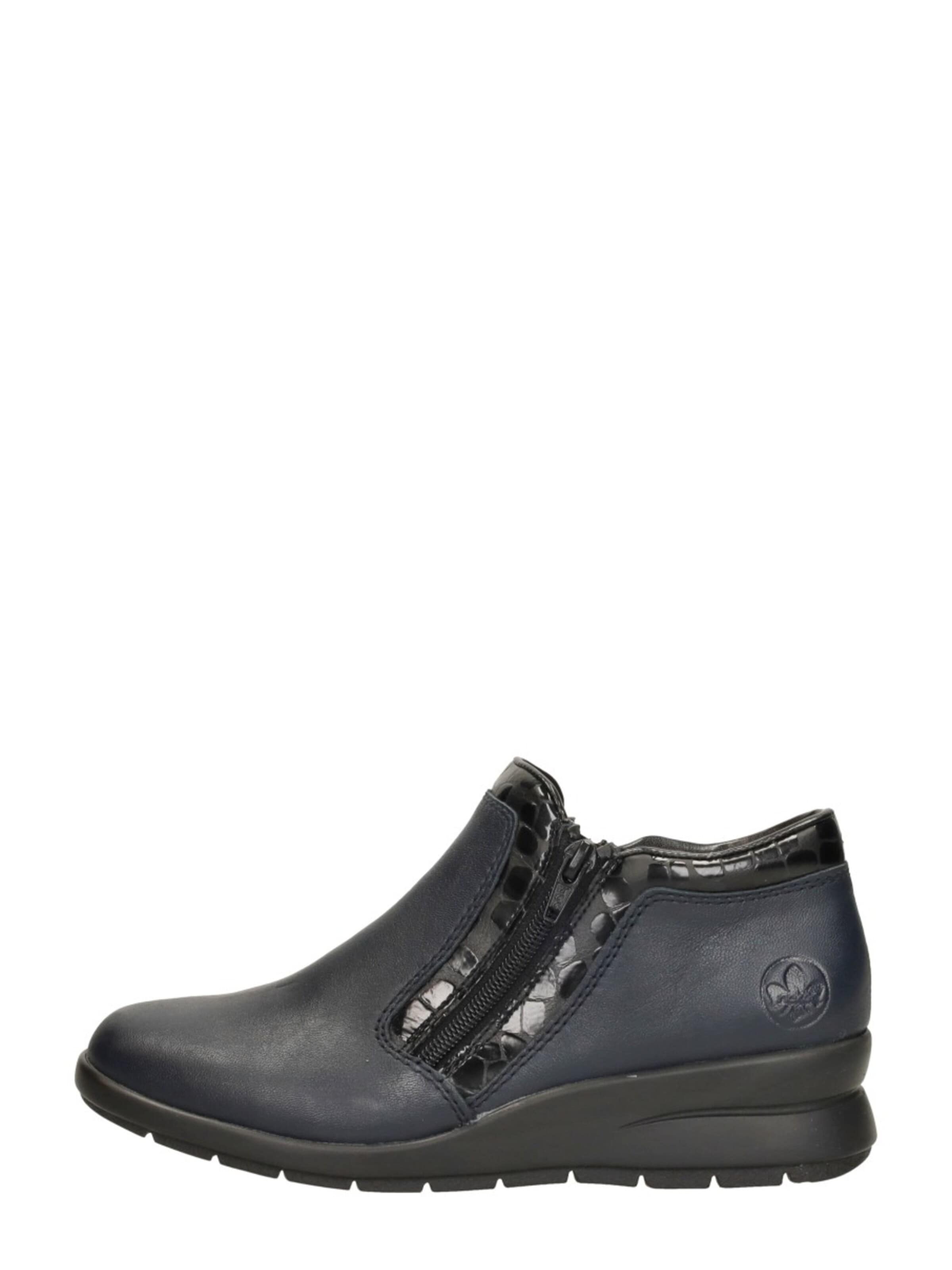 Rieker Boots 'Enkellaarsjes Plat' in Blauw: voorkant