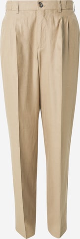 Regular Pantalon à plis SCOTCH & SODA en marron : devant