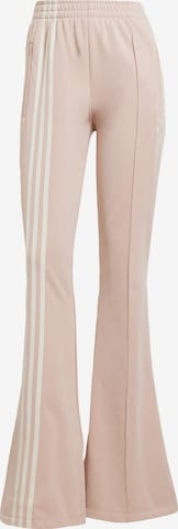ADIDAS ORIGINALS - Acampanado Pantalón 'Firebird' en rosa: frente