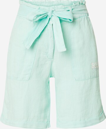 Soccx Loose fit Trousers in Green: front