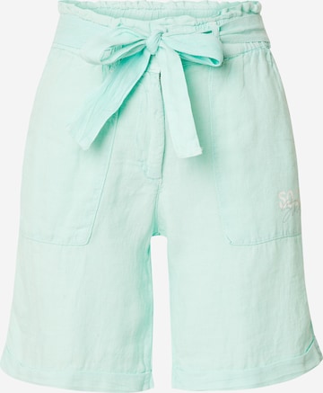 Soccx Loose fit Trousers in Green: front