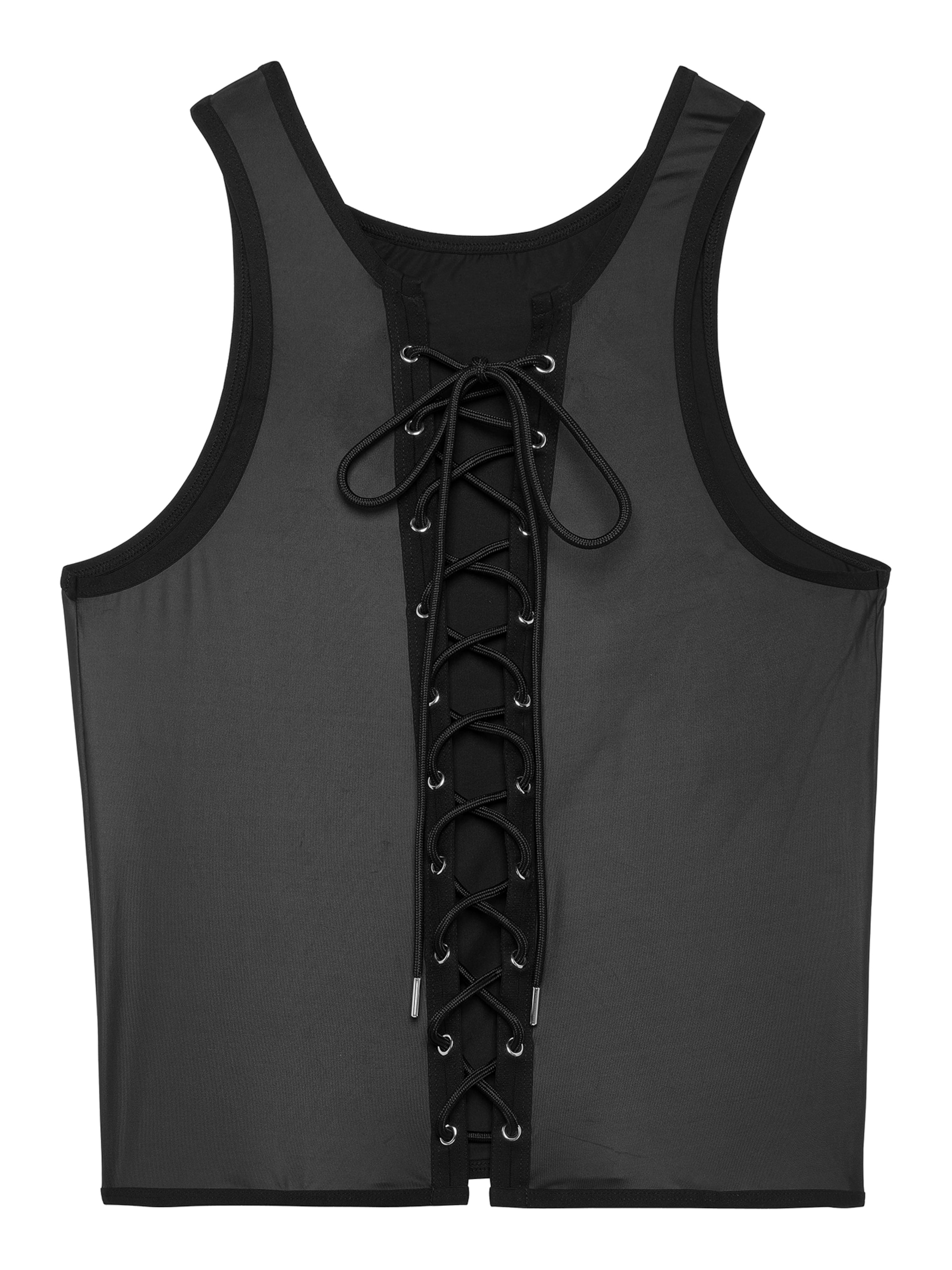 WOH Tanktop ' Night Universe ' in Schwarz: Vorderseite