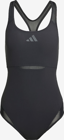 ADIDAS PERFORMANCEBustier Sportski kupaći kostim 'Lanelux' - crna boja: prednji dio