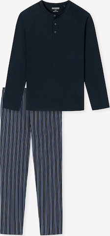 SCHIESSER Pyjama ' Selected Premium ' in Blau: predná strana