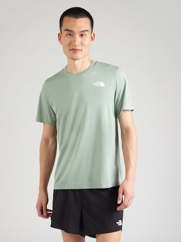 THE NORTH FACE Функциональная футболка 'LIGHTBRIGHT' в Зеленый: спереди