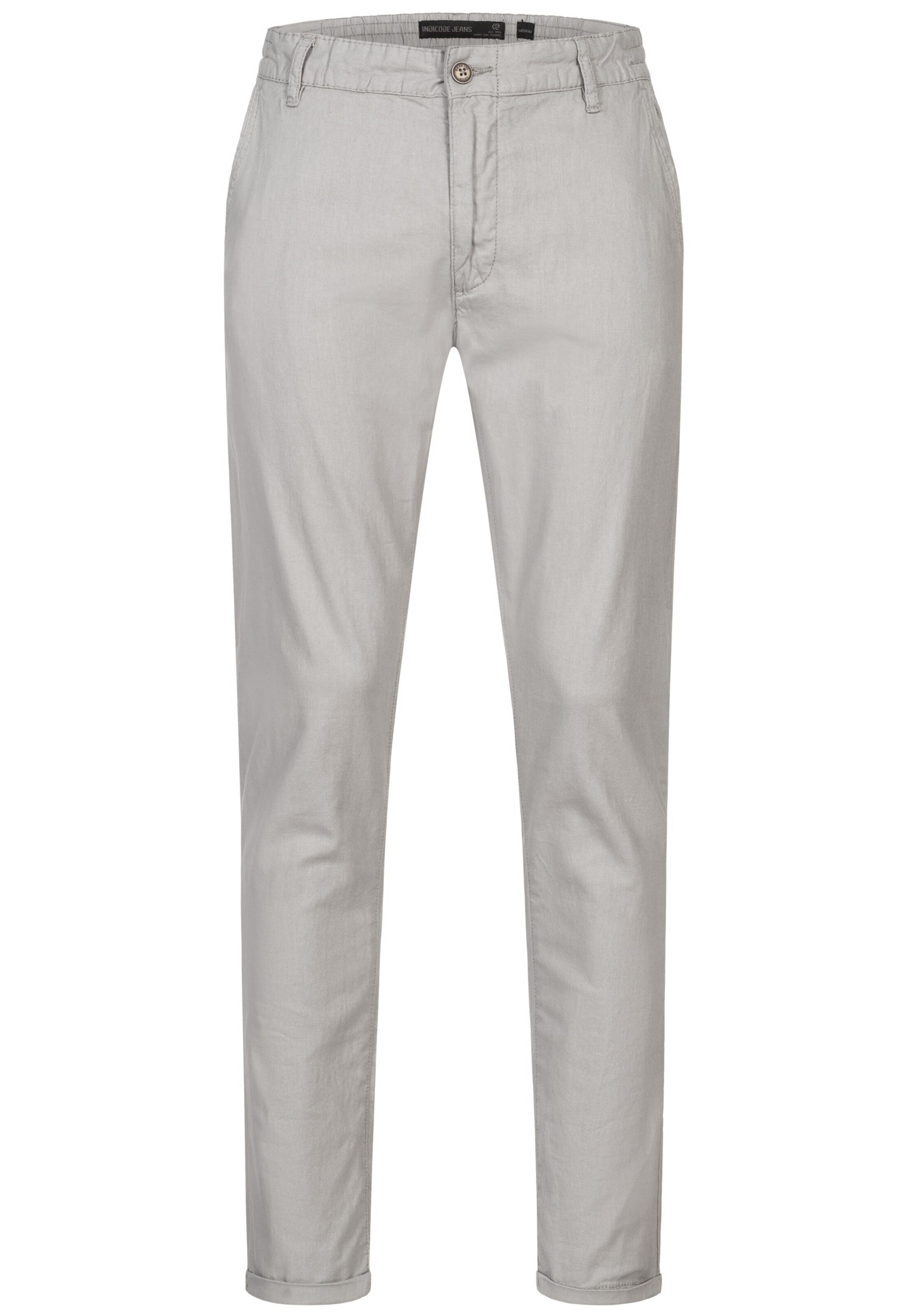 INDICODE JEANS Broek 'Haverfiel' in Grijs: voorkant
