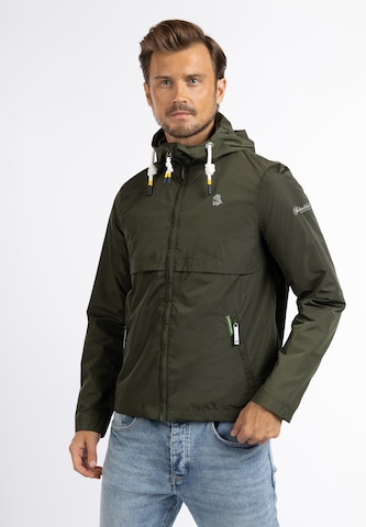 Schmuddelwedda Between-Season Jacket in Green: front