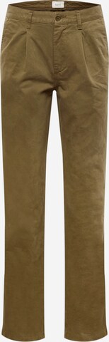 forét Regular Pleat-Front Pants 'BROOK' in Green: front