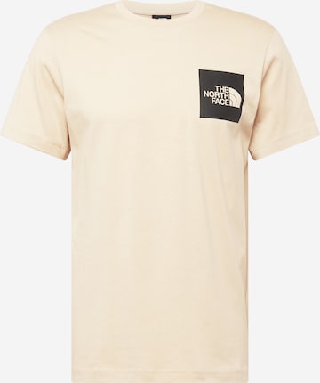 T-Shirt THE NORTH FACE en beige : devant