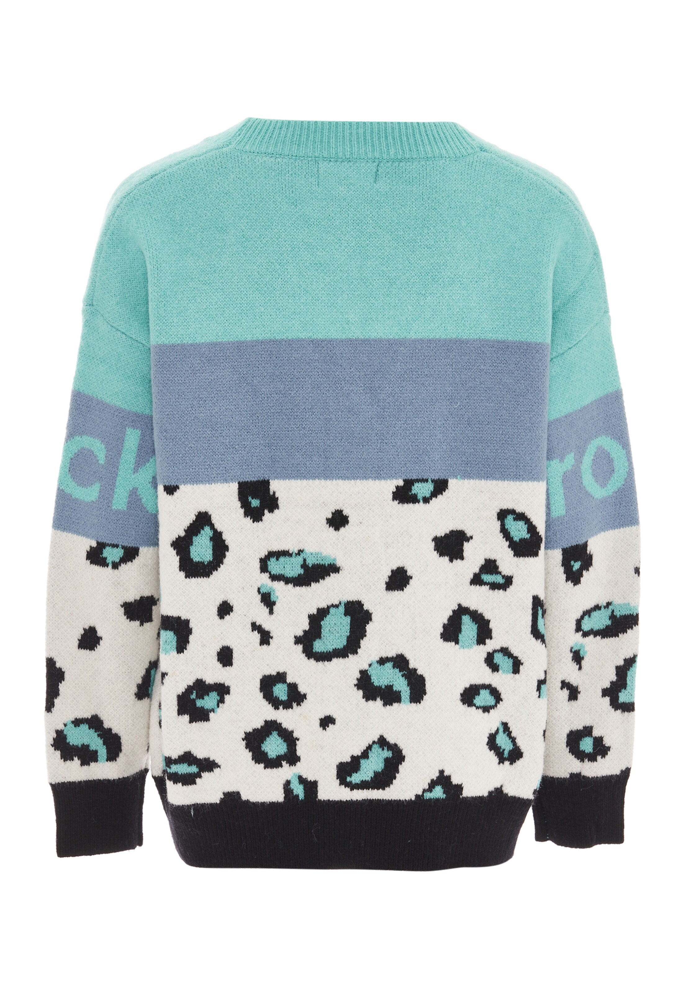 ebeeza - Casaco de malha em mistura de cores