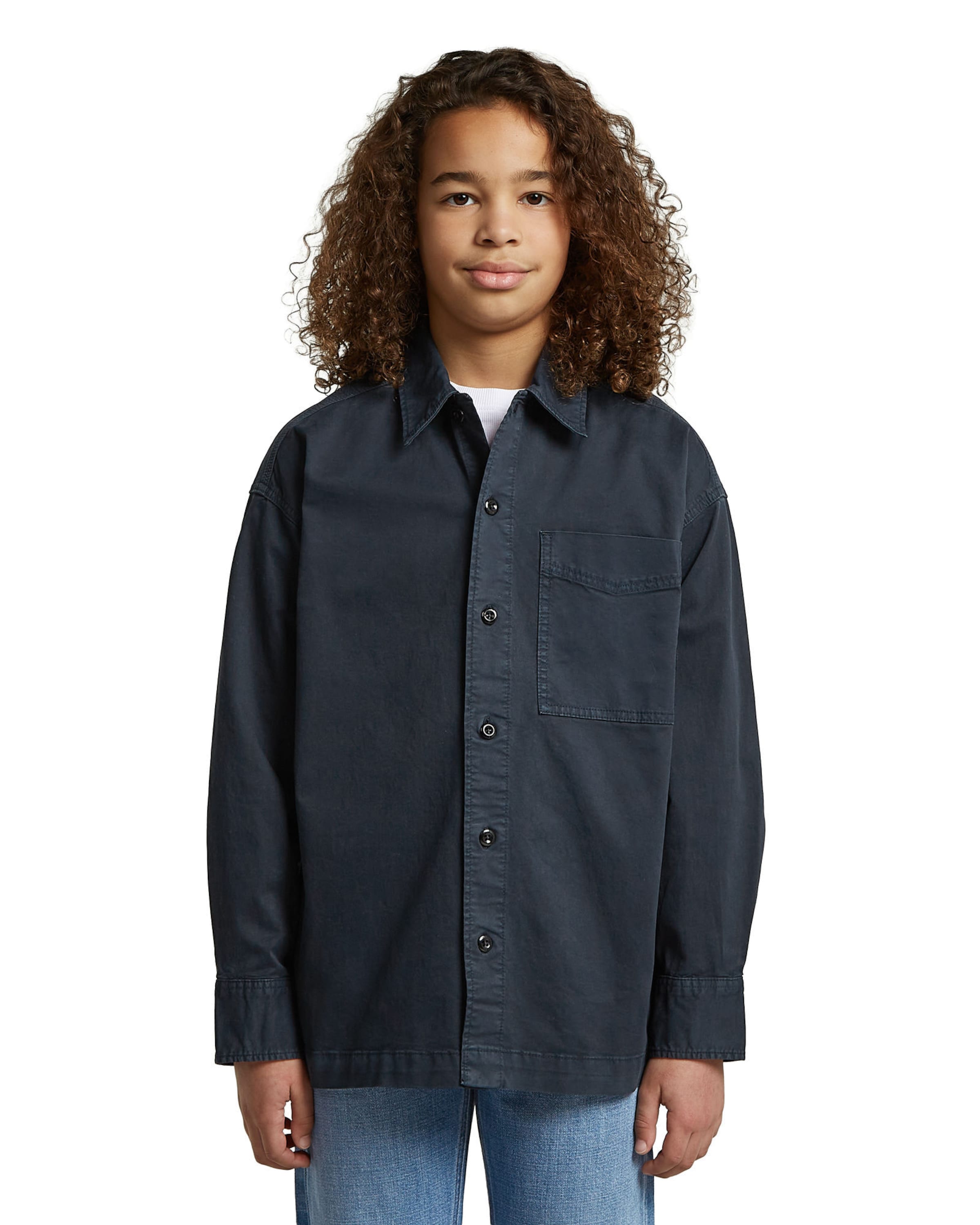 G-STAR Comfort Fit Shirt - 'Boys Boxy Fit Shirt' in Blau: Vorderseite