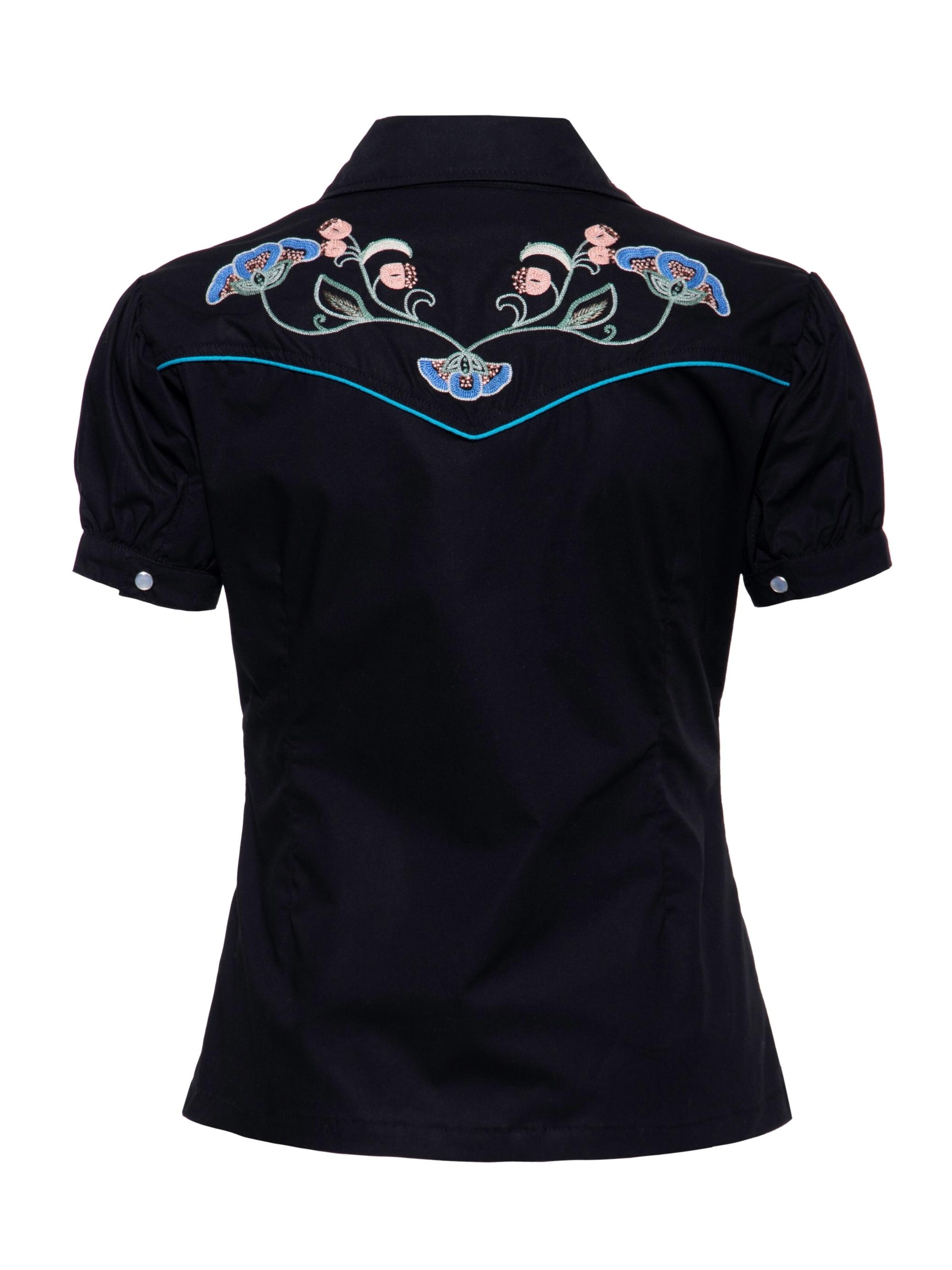 Queen Kerosin Bluse‌‌ in Schwarz