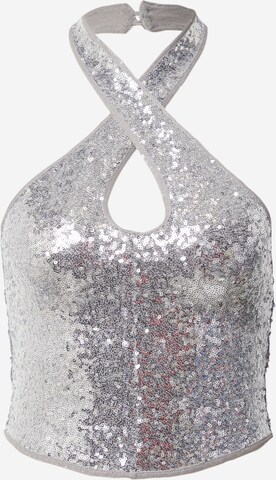 Gina Tricot Top 'Tyra' in Silver: front