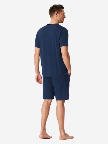 Pyjama court 'Modern Bonded' SCHIESSER en bleu