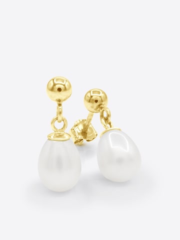Boucles d'oreilles 'Lafayette' Ateliers Saint Germain en jaune : devant