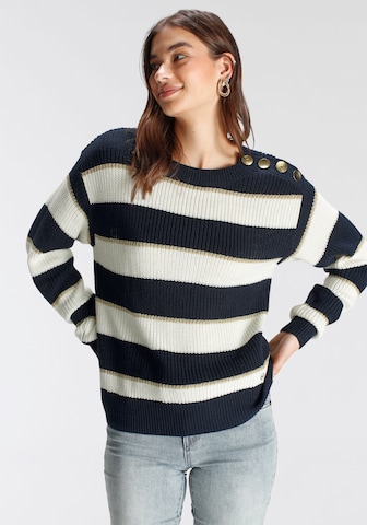 TAMARIS Sweater in Blue: front