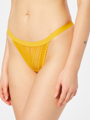 DKNY Intimates Thong in Yellow: front