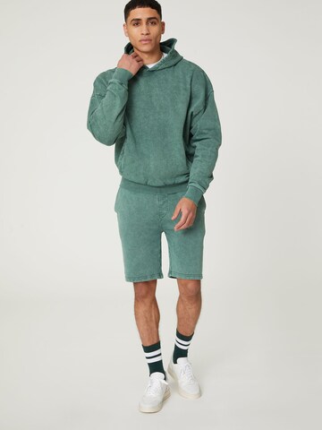 DAN FOX APPARELSweater majica 'Aaron' - zelena boja