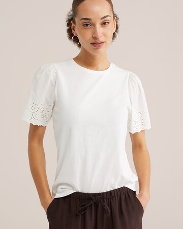 WE Fashion - Blusa en blanco: frente