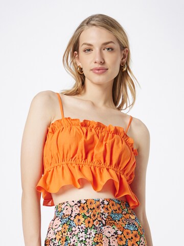 Top 'Cami' di Nasty Gal in arancione: frontale